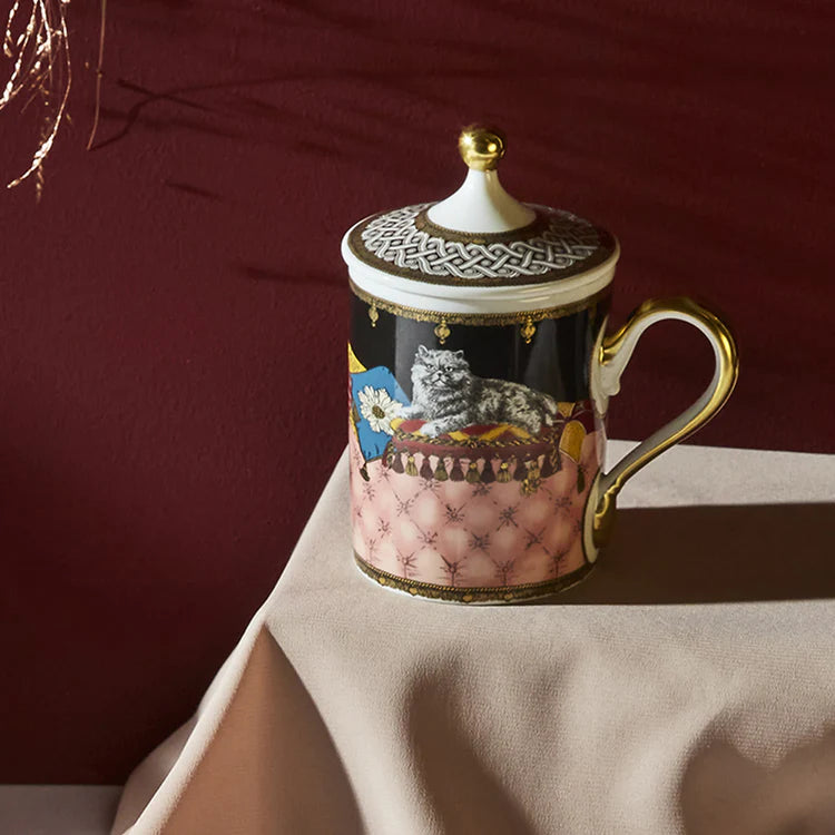 Totem Cat Mug with Lid