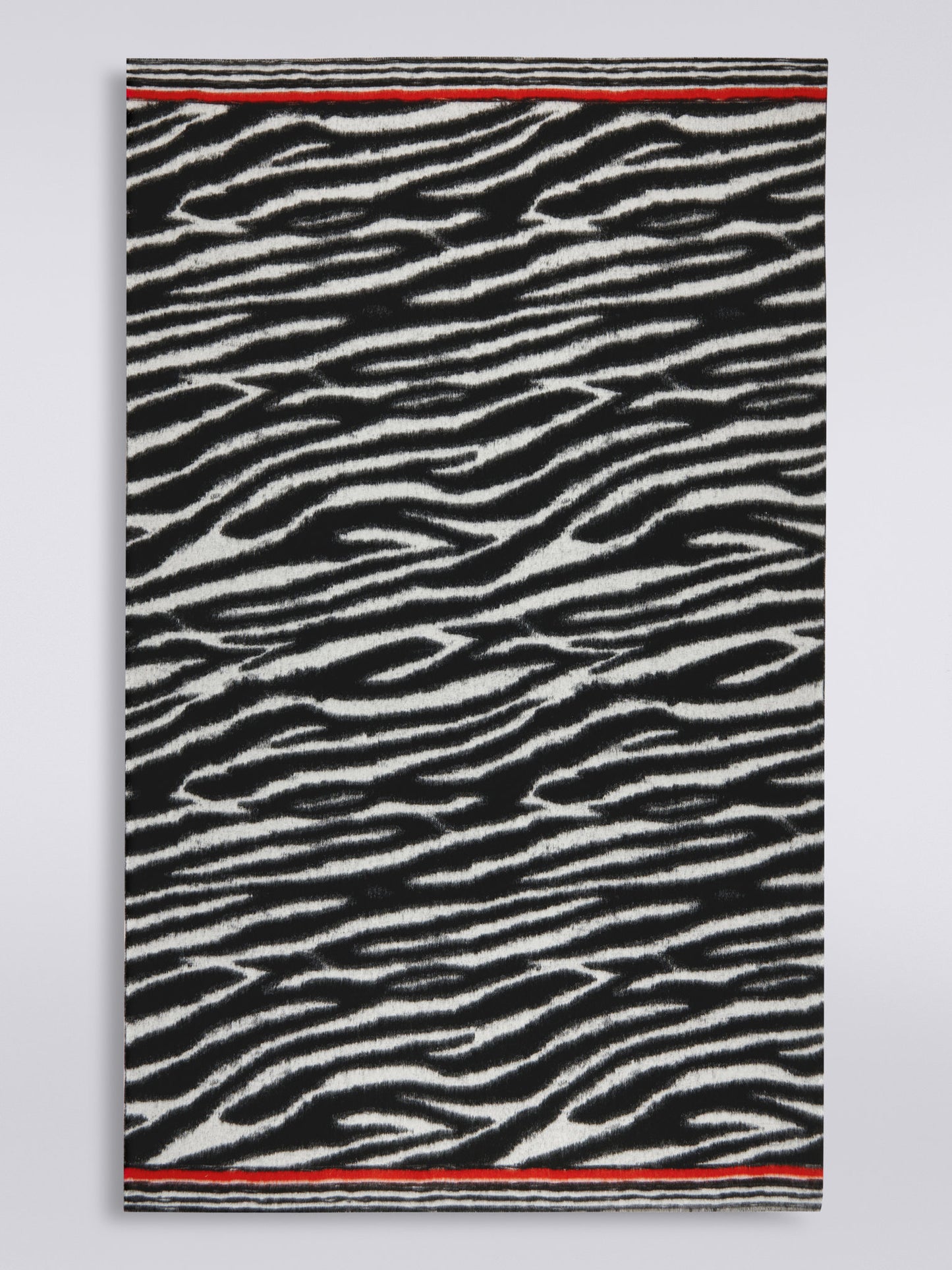 Cleopatra plaid blanket in animalier wool