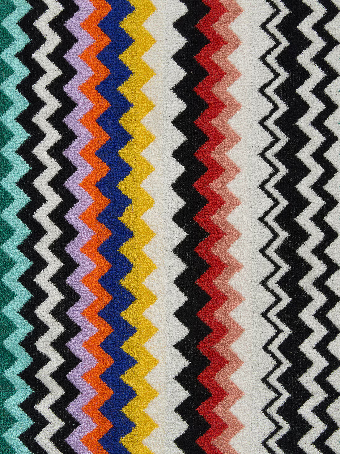 Best cotton terry bathrobe zig zag