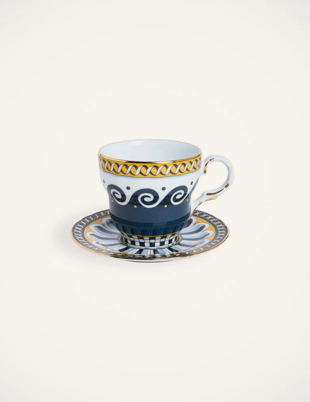 Big Mama Cup And Saucer Odysseus in Porcelain