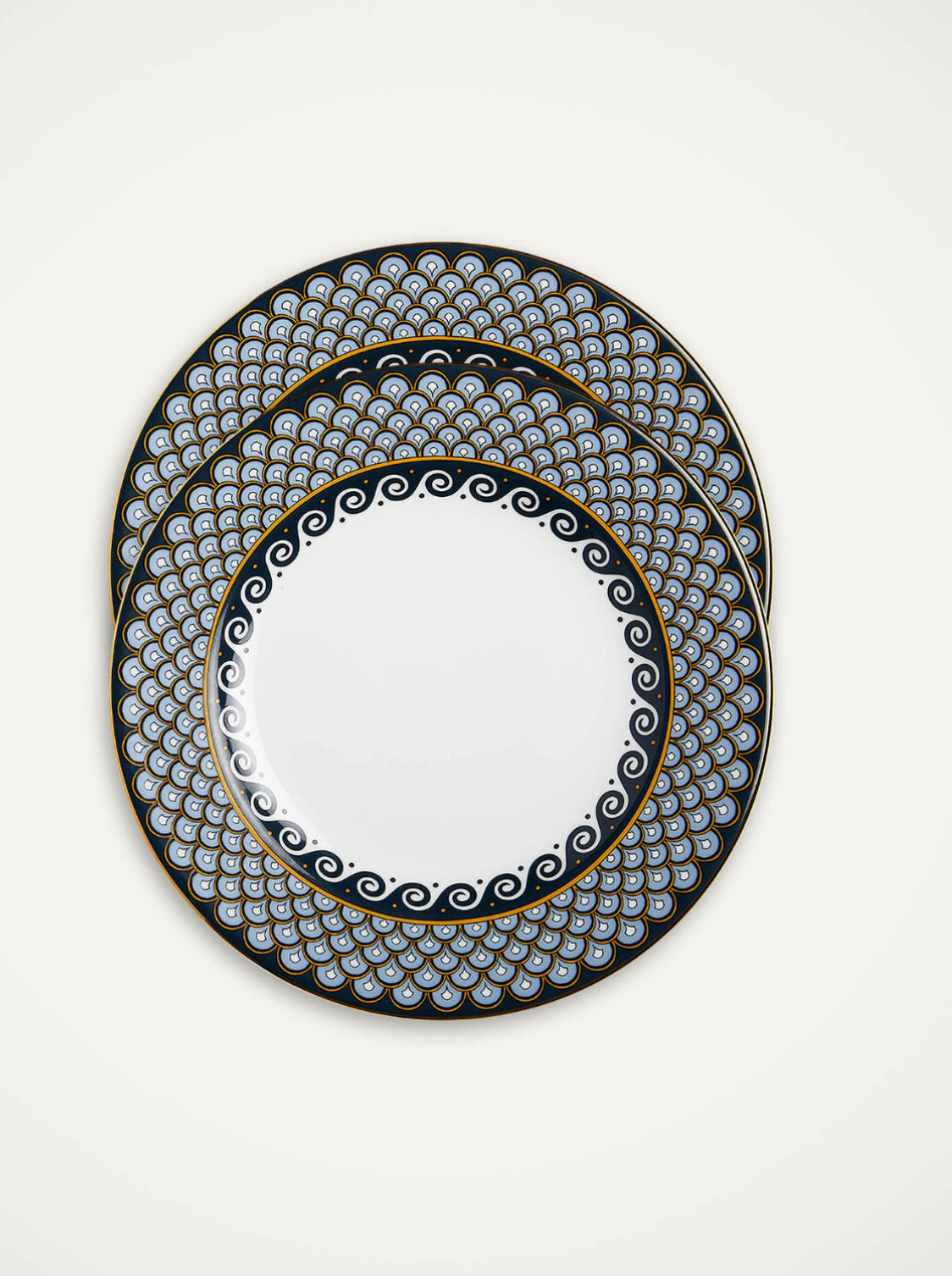 Dinner Plates Set Of 2 Odysseus in Porcelain