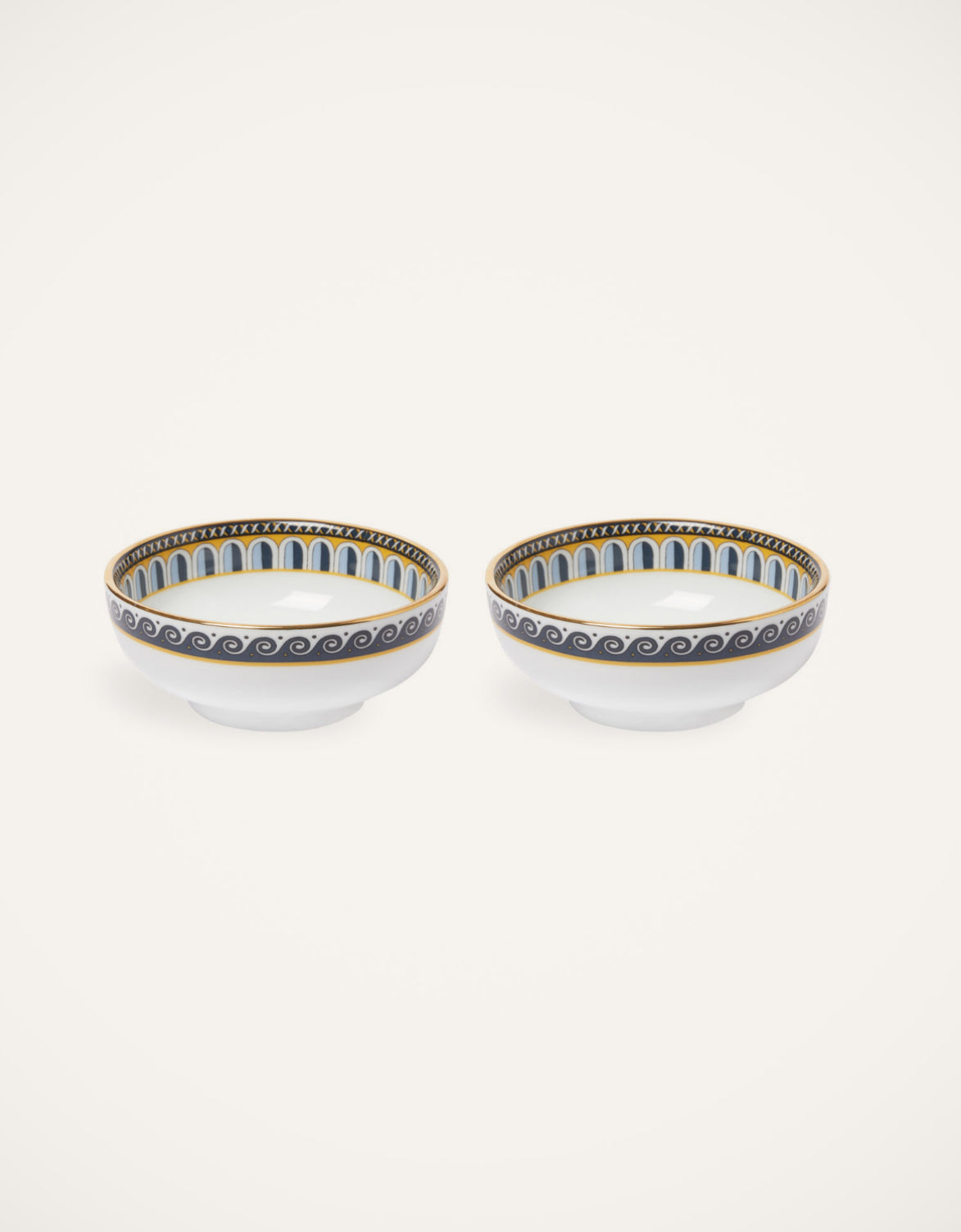 Snack Bowl Set Of 2 Napoli in Porcelain