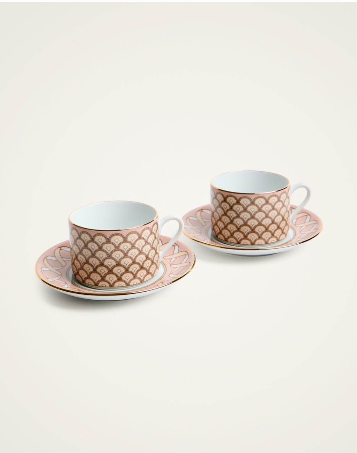 Impero Tea Cup Set Of 2 Odysseus Dusty Pink in Porcelain