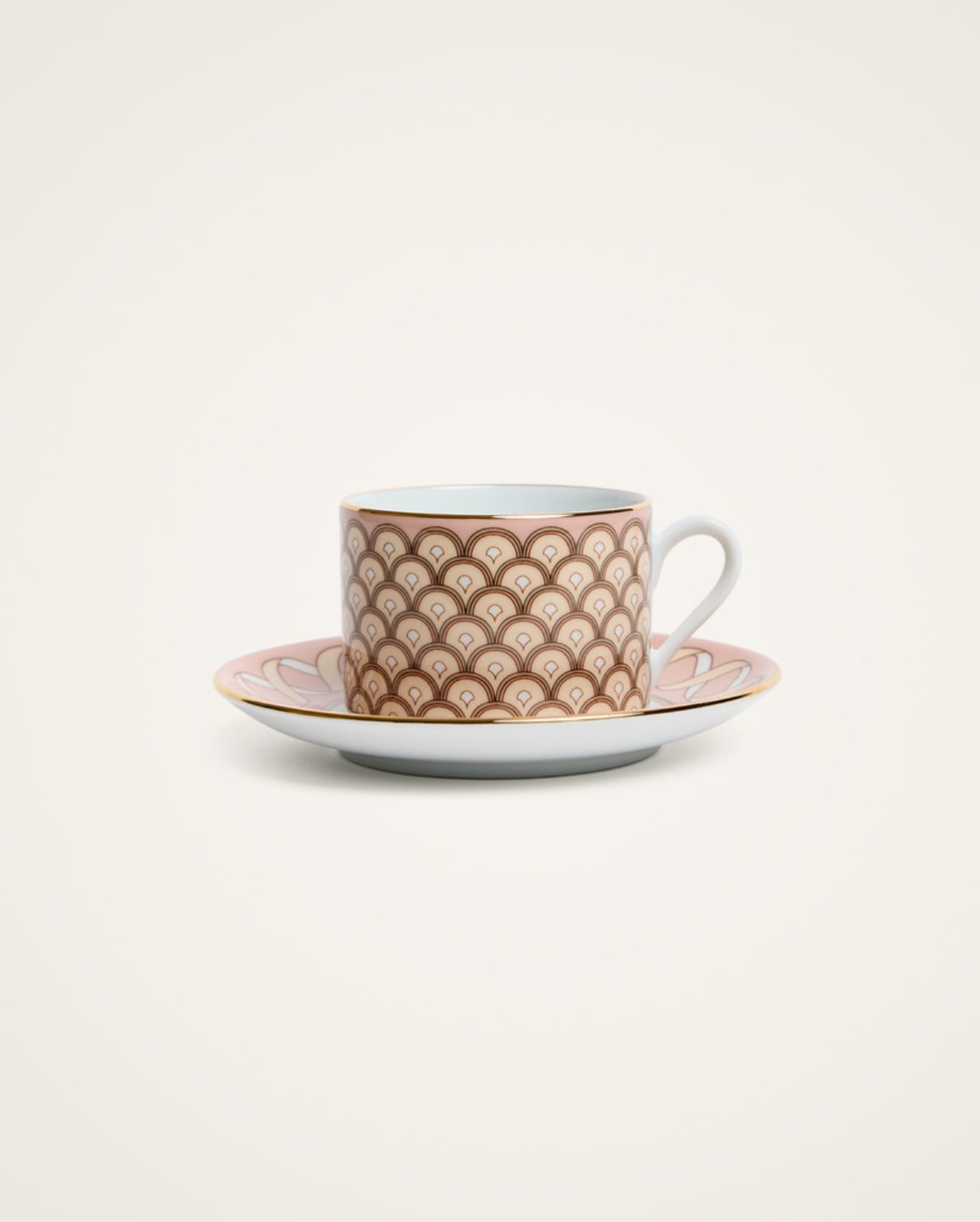 Impero Tea Cup Set Of 2 Odysseus Dusty Pink in Porcelain