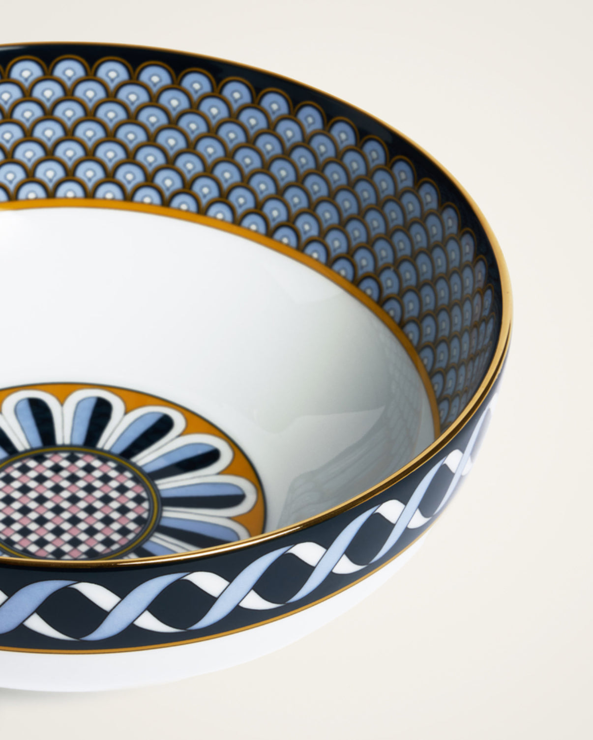 Serving Bowl Odysseus Midnight Blue in Porcelain