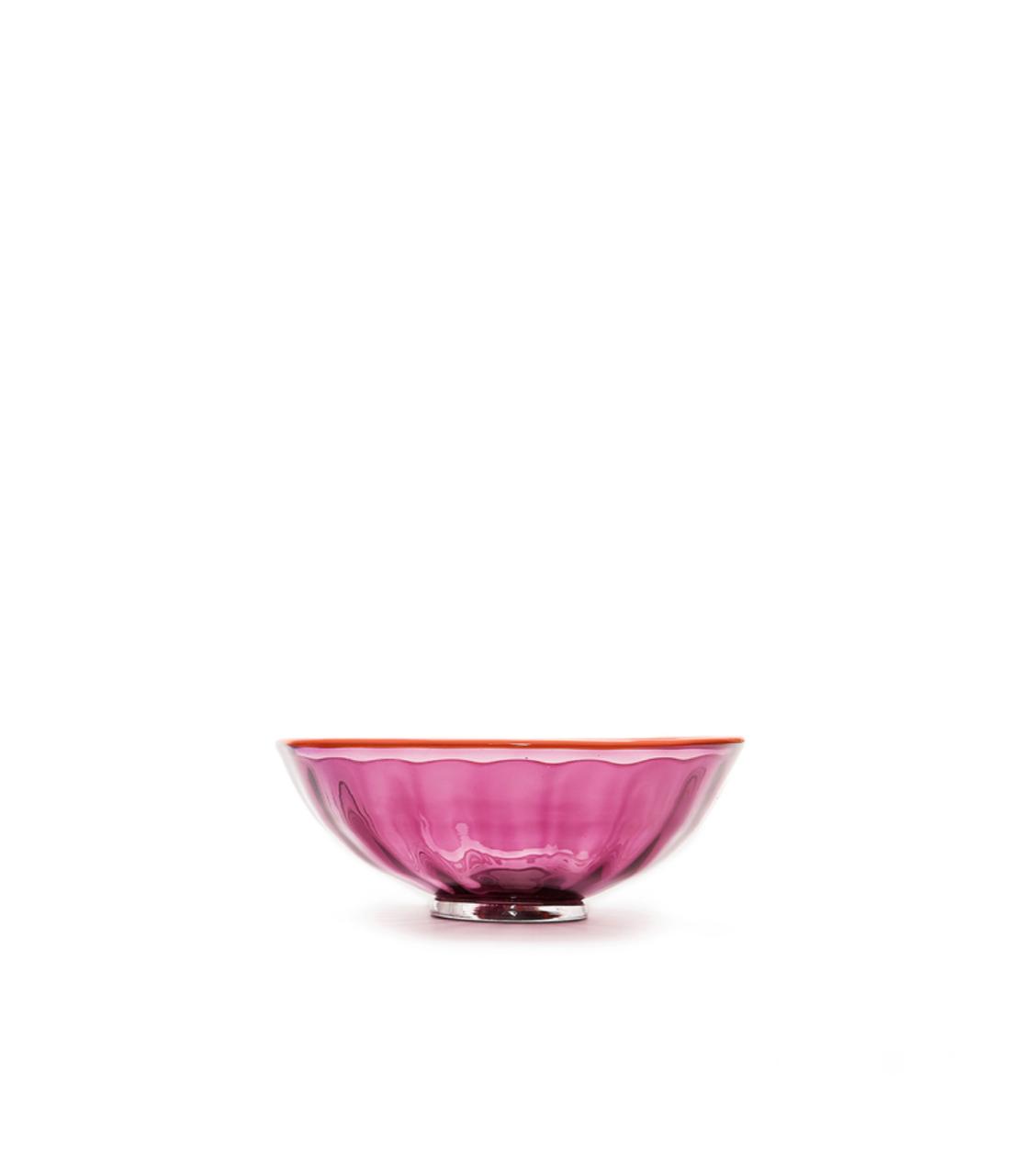 Turchese/Viola in Glass Luxury Nut Bowl Set of 2