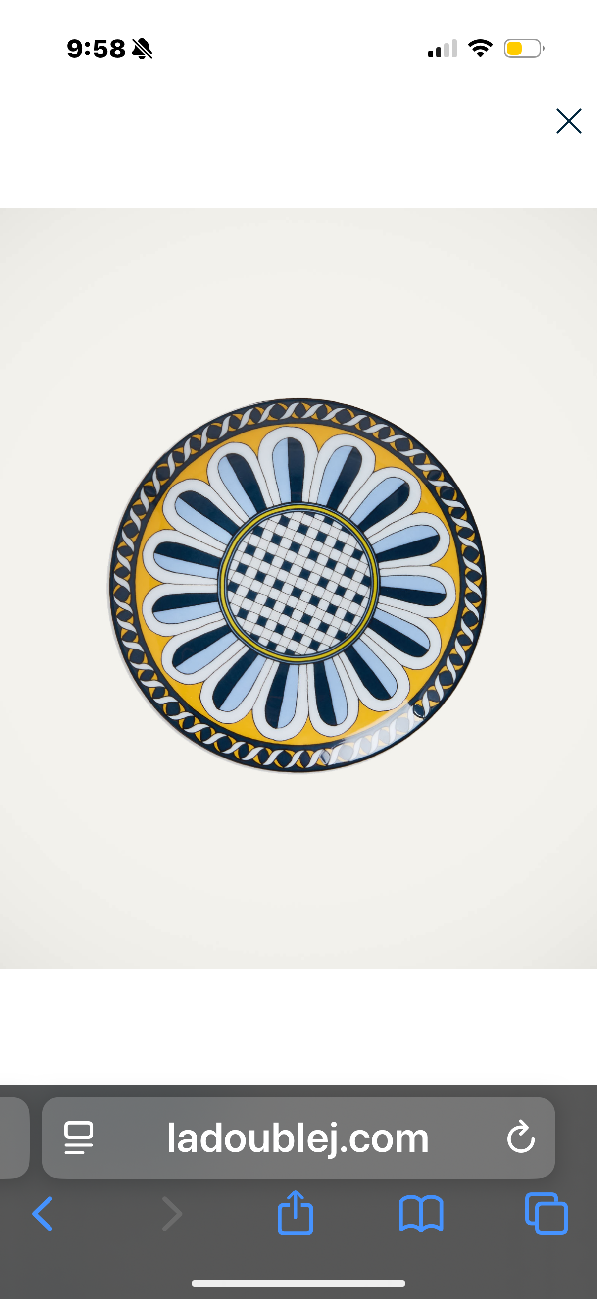 Side Plate Napoli in Porcelain