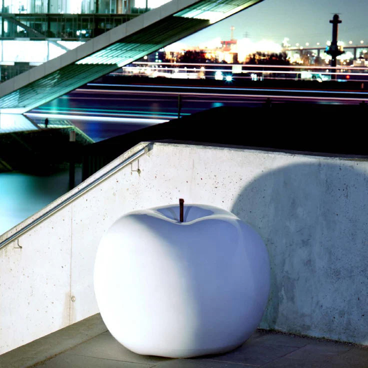 Apple sculpture white