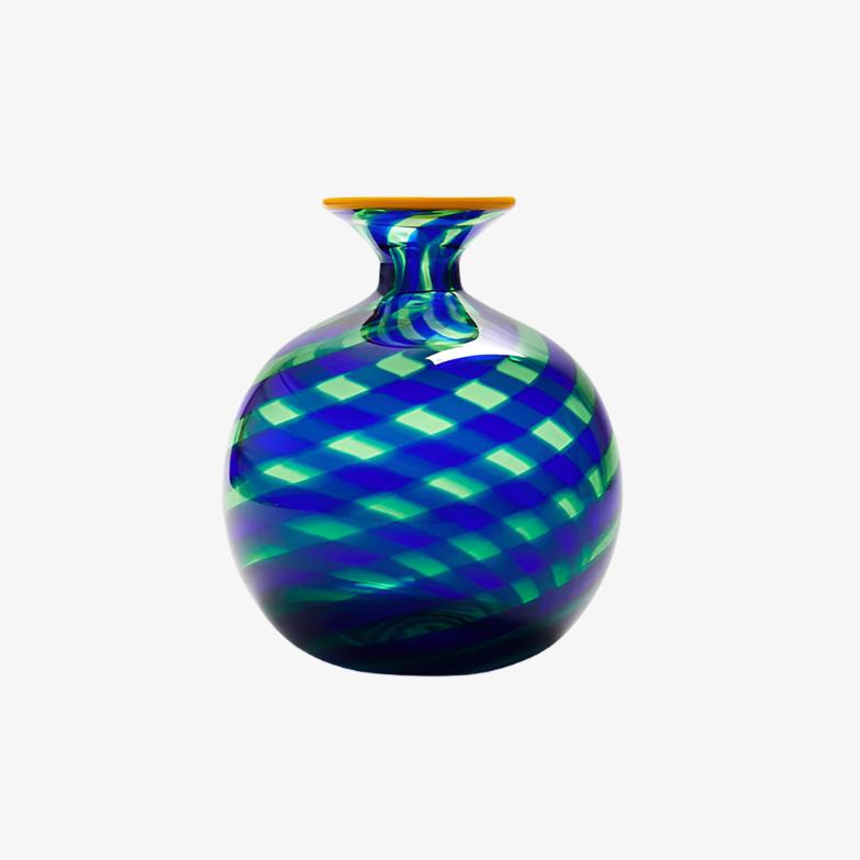 Mini Ciccio Vase - Blue in Murano Glass