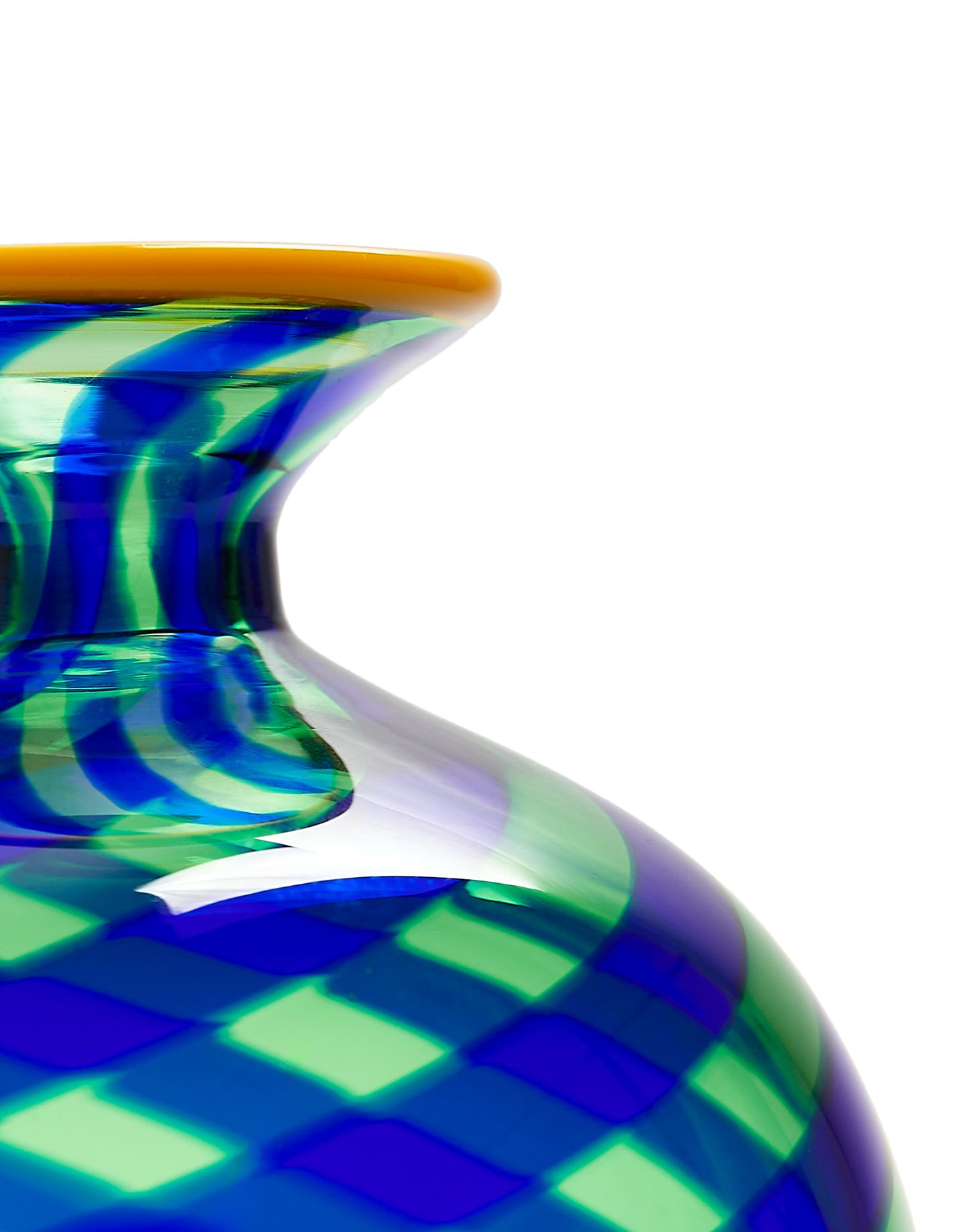 Mini Ciccio Vase - Blue in Murano Glass