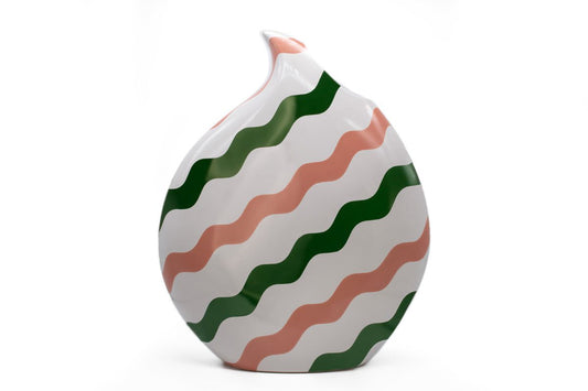 TEARDROP VASE - PINK & GREEN
