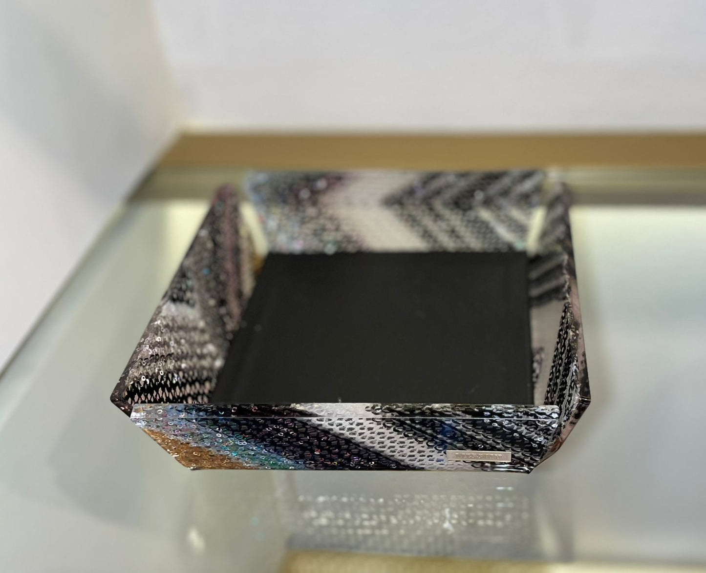 CHEVRON PAILLETTES TRAY