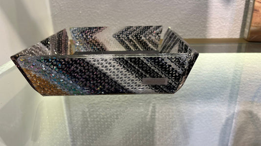 CHEVRON PAILLETTES TRAY