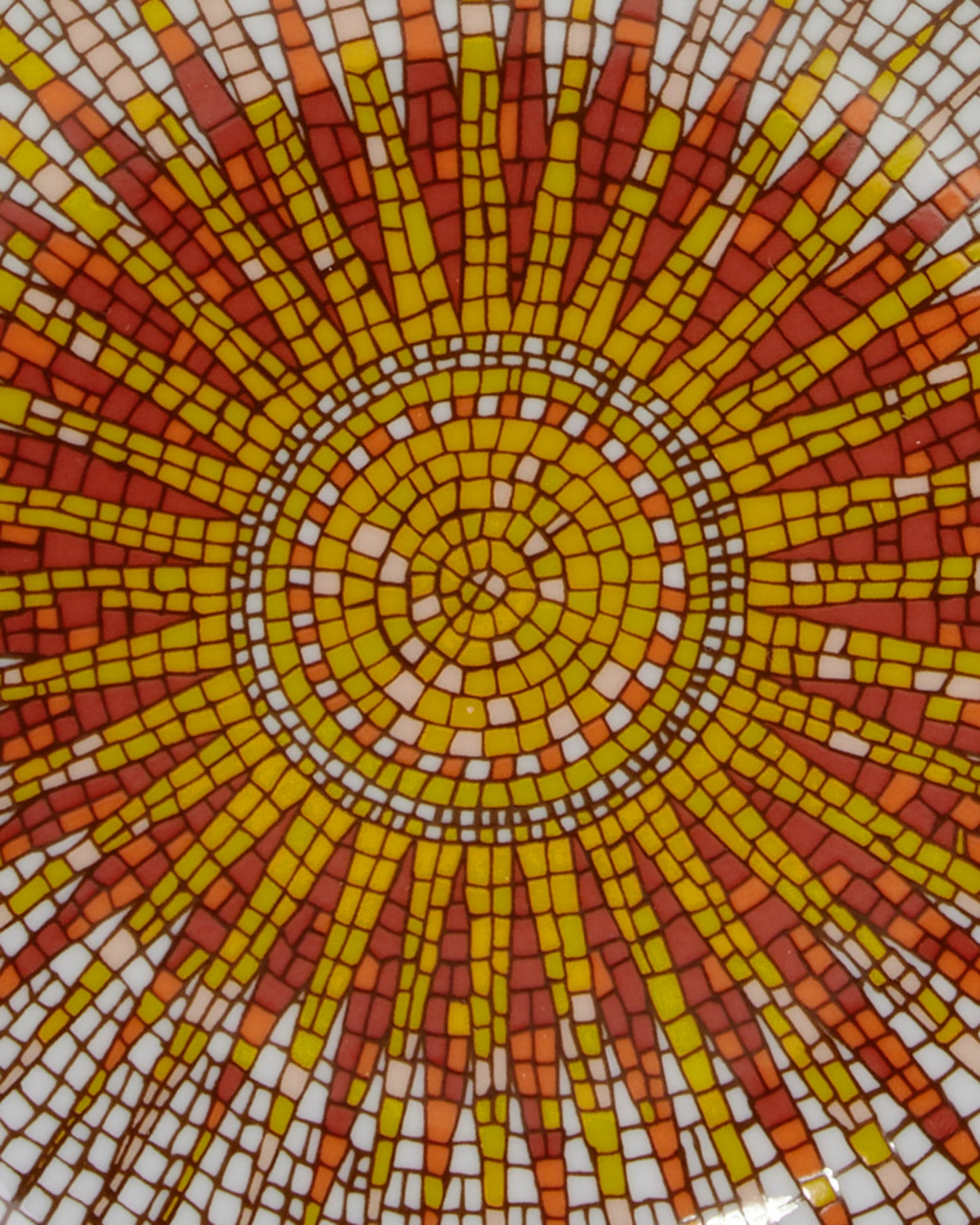 Sunrays in Porcelain Mini Plate