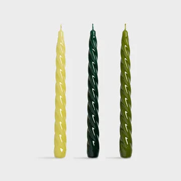 candle bravo greens set of  3
