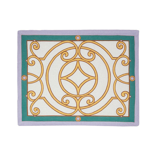 Cortile Gold in Linen Placemat Set Of 6