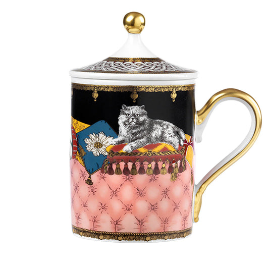 Totem Cat Mug with Lid