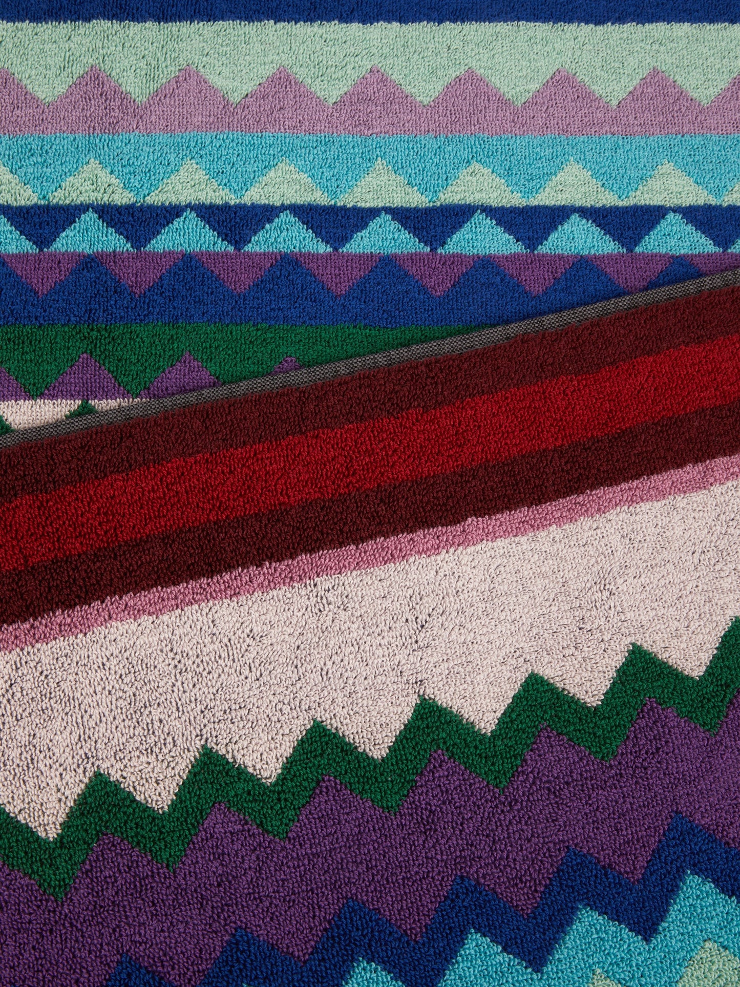 100x180 cm Chantal chevron cotton terry beach towel
