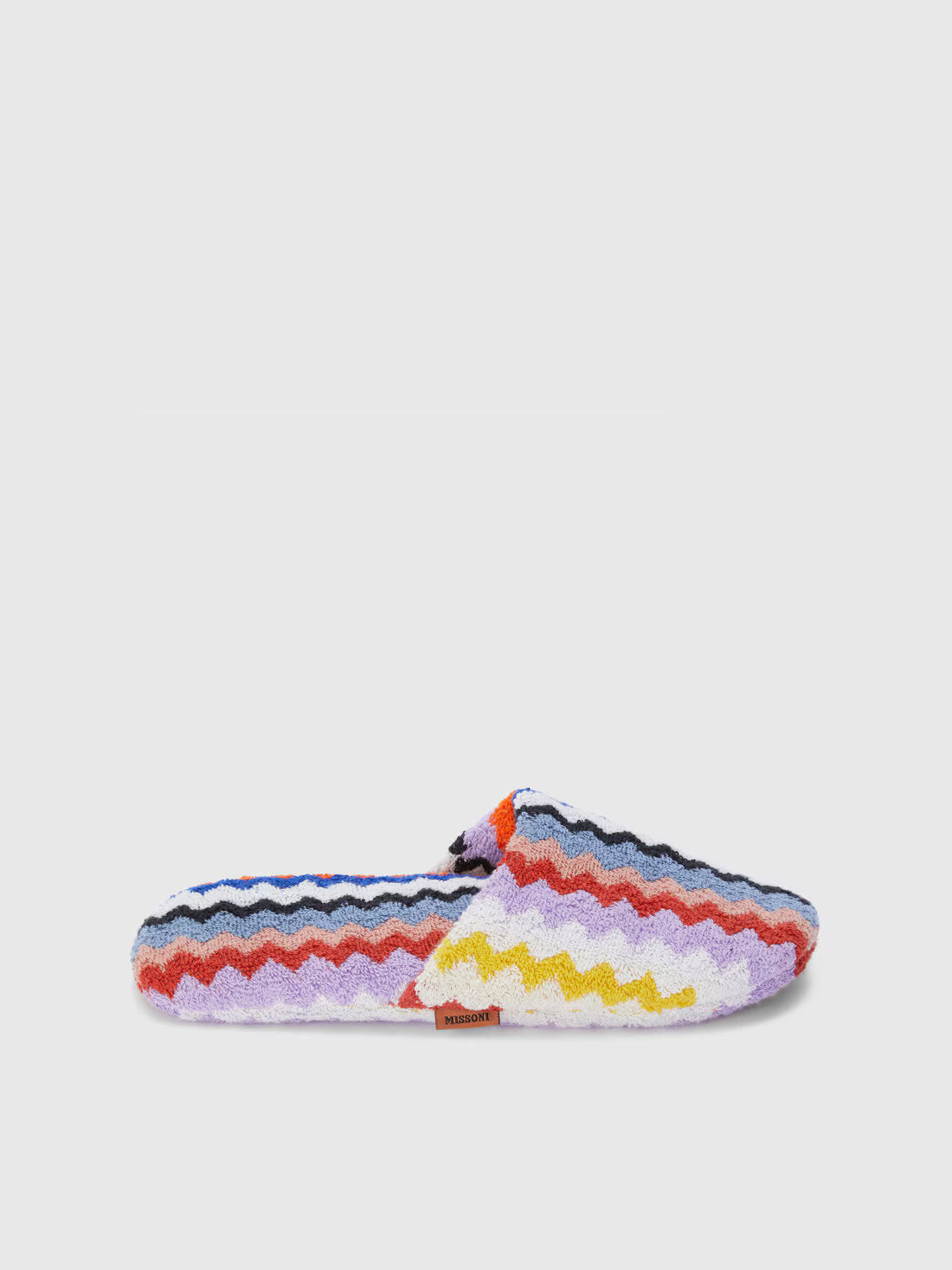 Riverbero zigzag cotton terry slippers