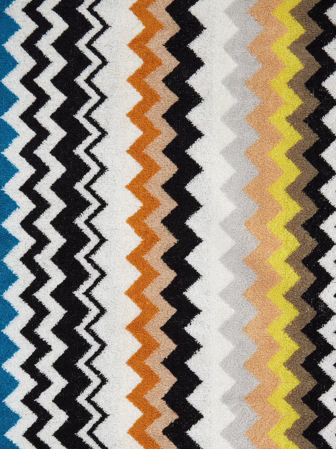 Best cotton terry bathrobe zig zag