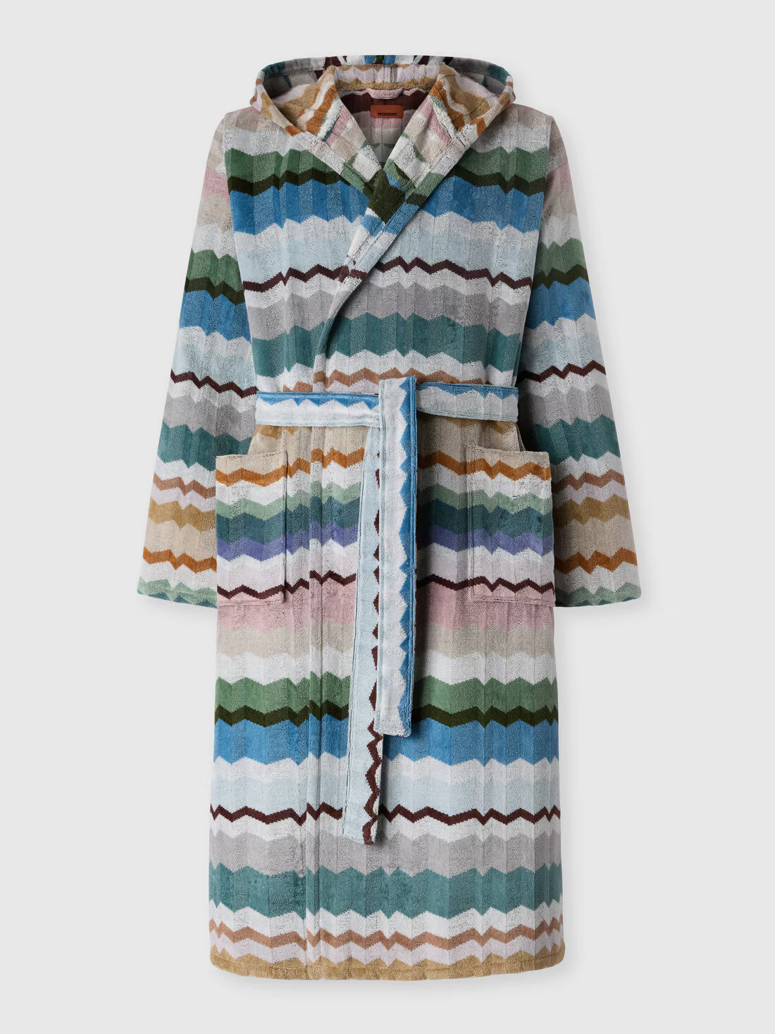 Eva hooded cotton terry bathrobe