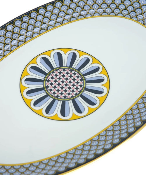 Odysseus Midnight Blue in Porcelain Oval Platter