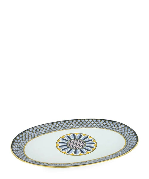 Odysseus Midnight Blue in Porcelain Oval Platter