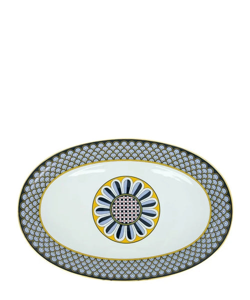 Odysseus Midnight Blue in Porcelain Oval Platter