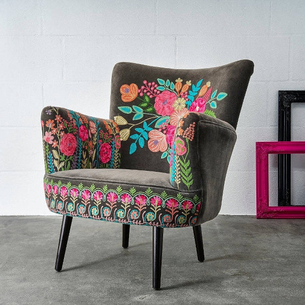 Hand Embroided Armchair