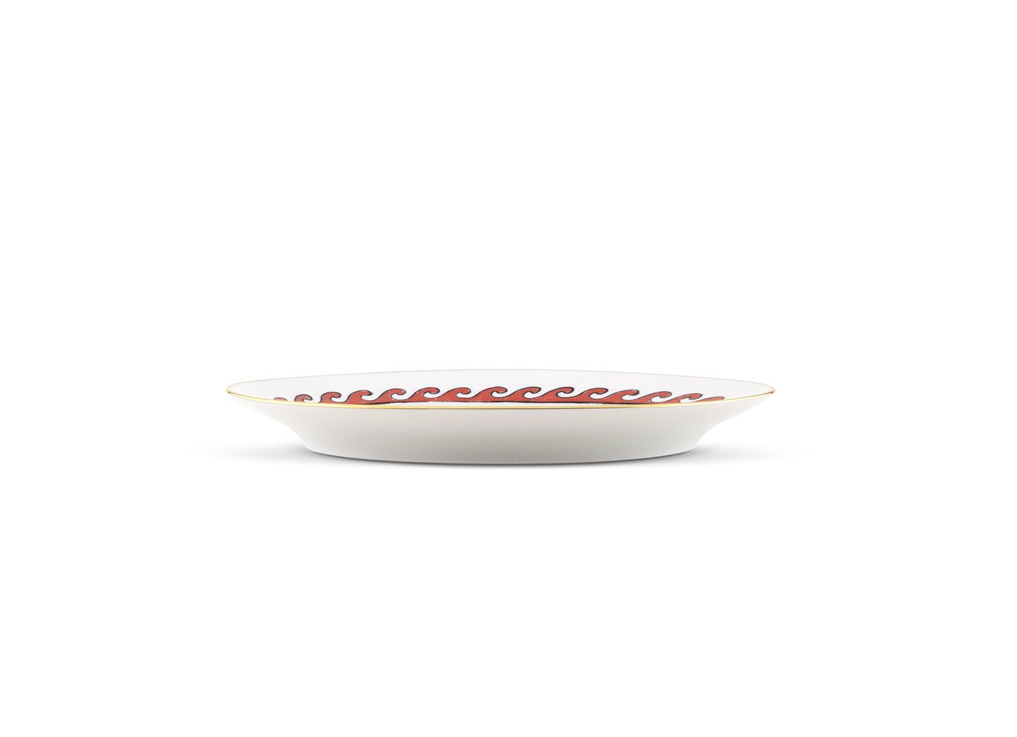Large Oval Platter w/ Dolphin