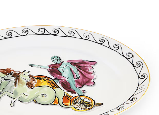 LARGE OVAL PLATTER HORSE