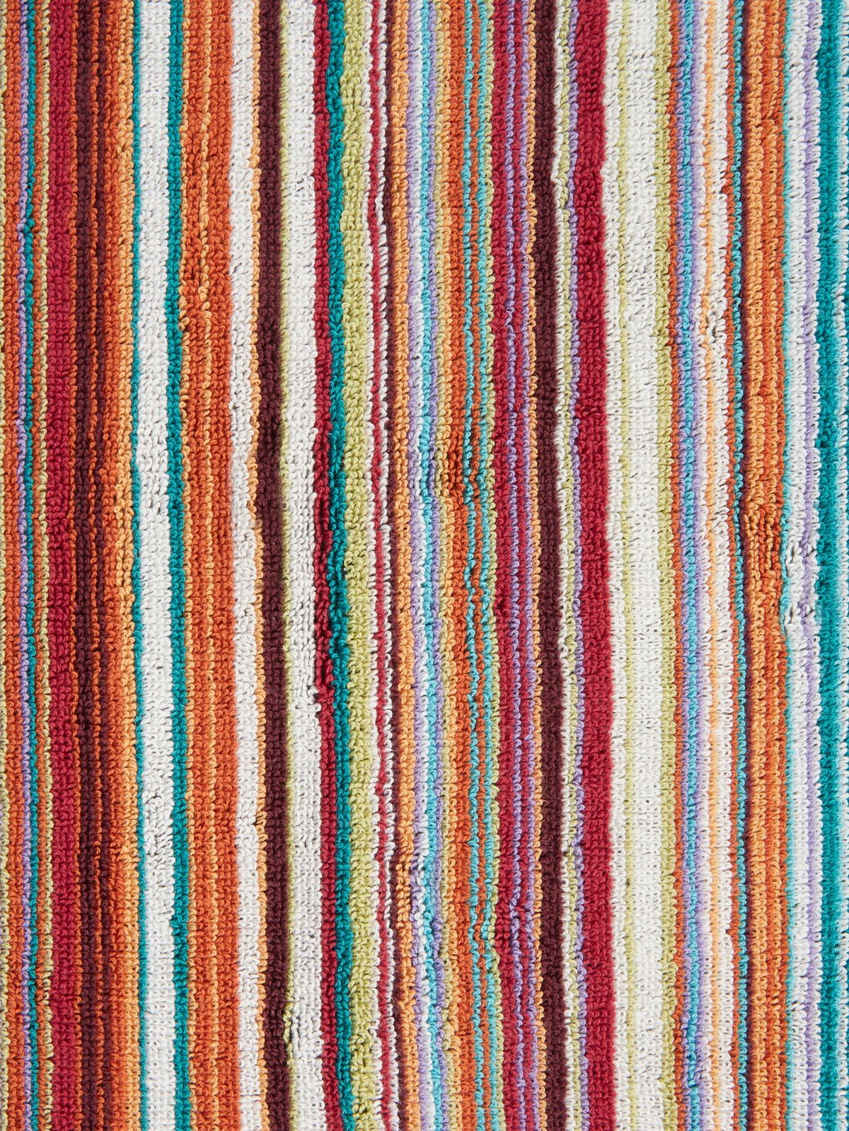 Jazz bath towel in striped cotton terry