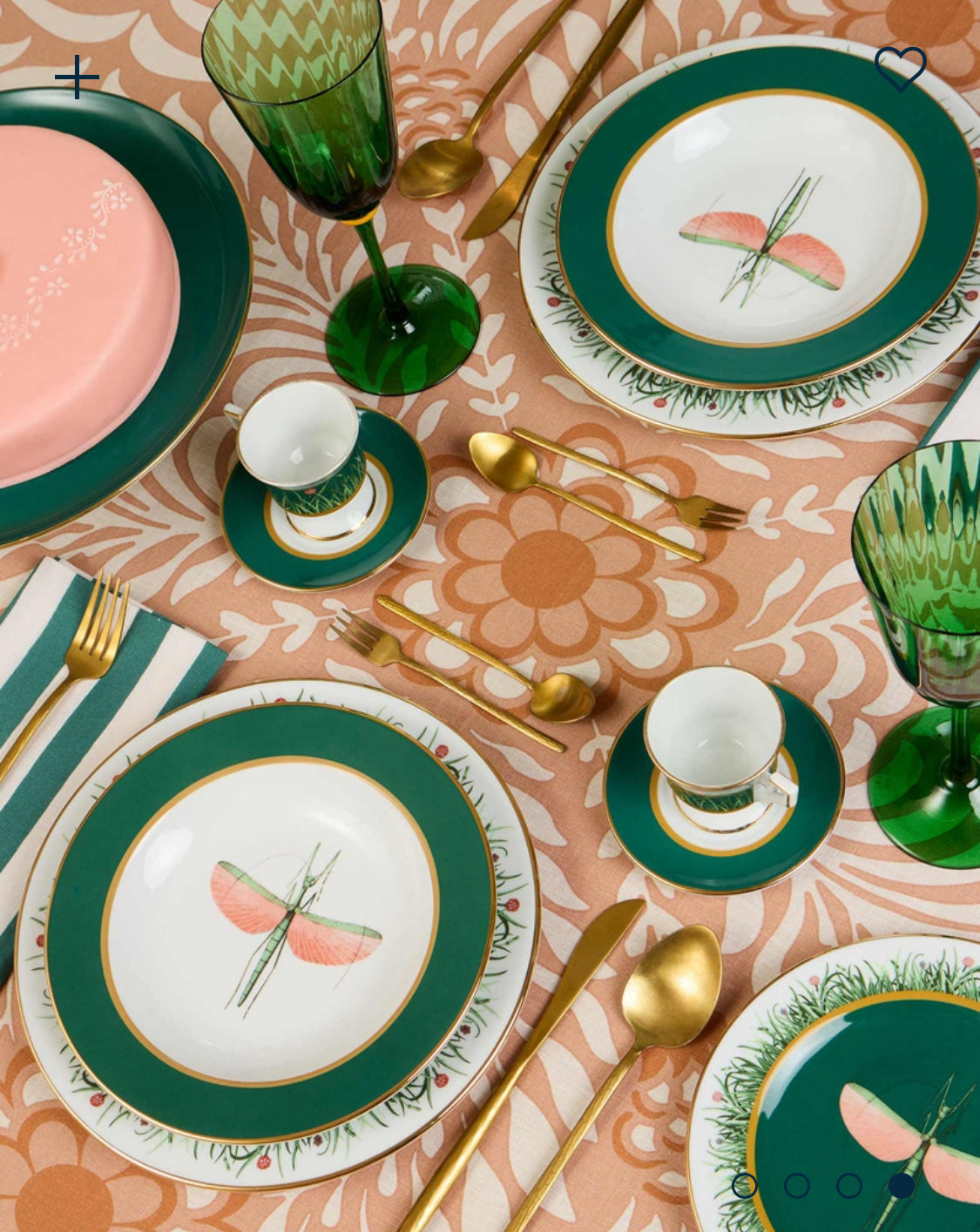 Soup Plates Set Of 12.          Libellula in Porcelain