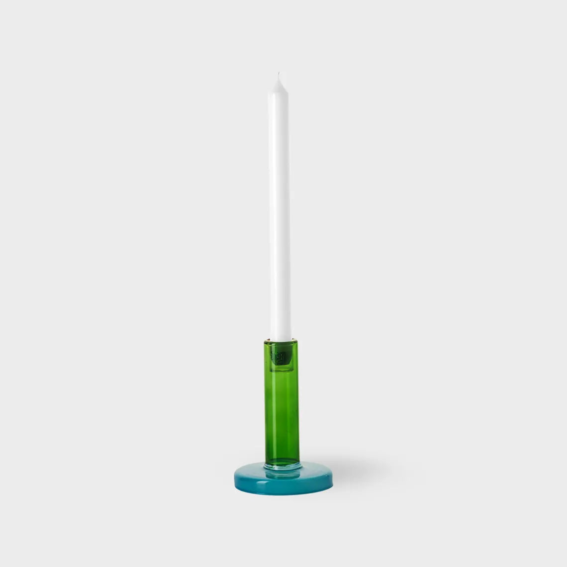 Bole candle holder S green / blue