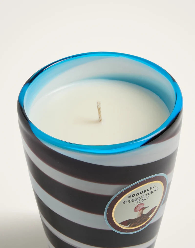 Handmade Glass Candle Fantastic Creatures Black in Glass