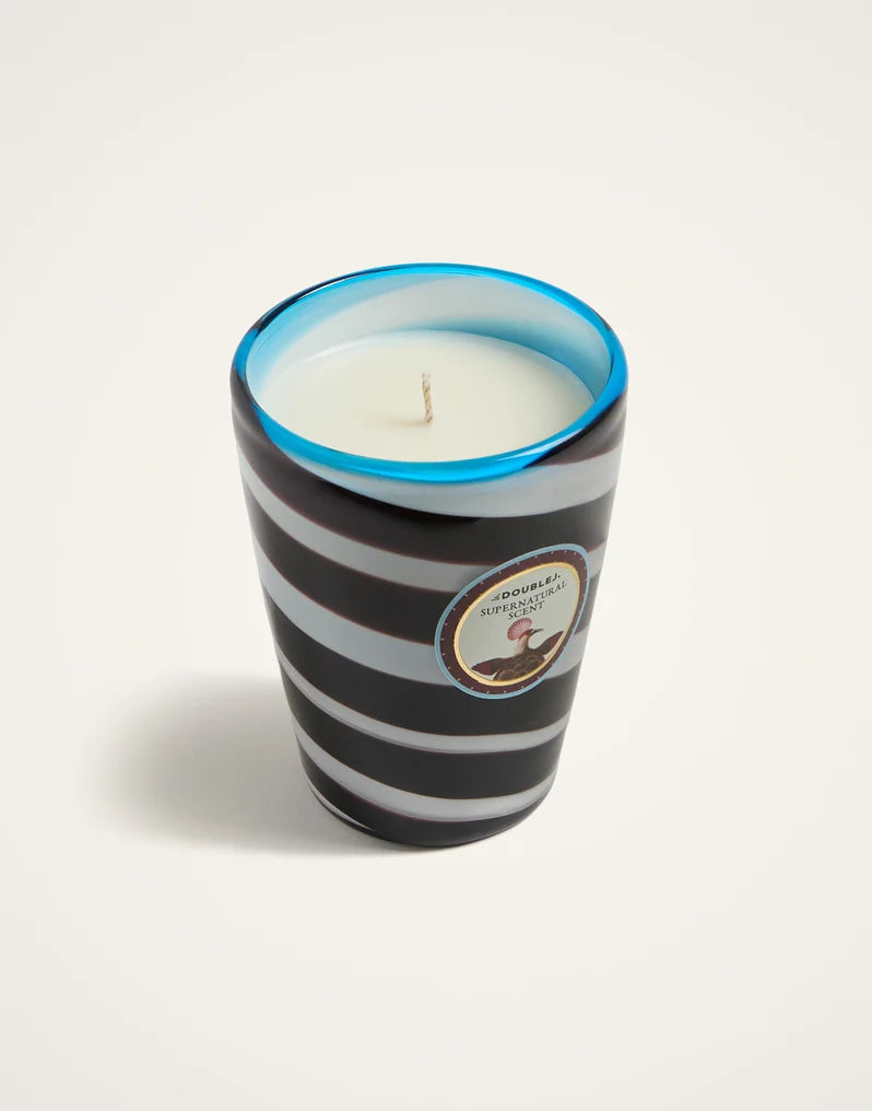 Handmade Glass Candle Fantastic Creatures Black in Glass