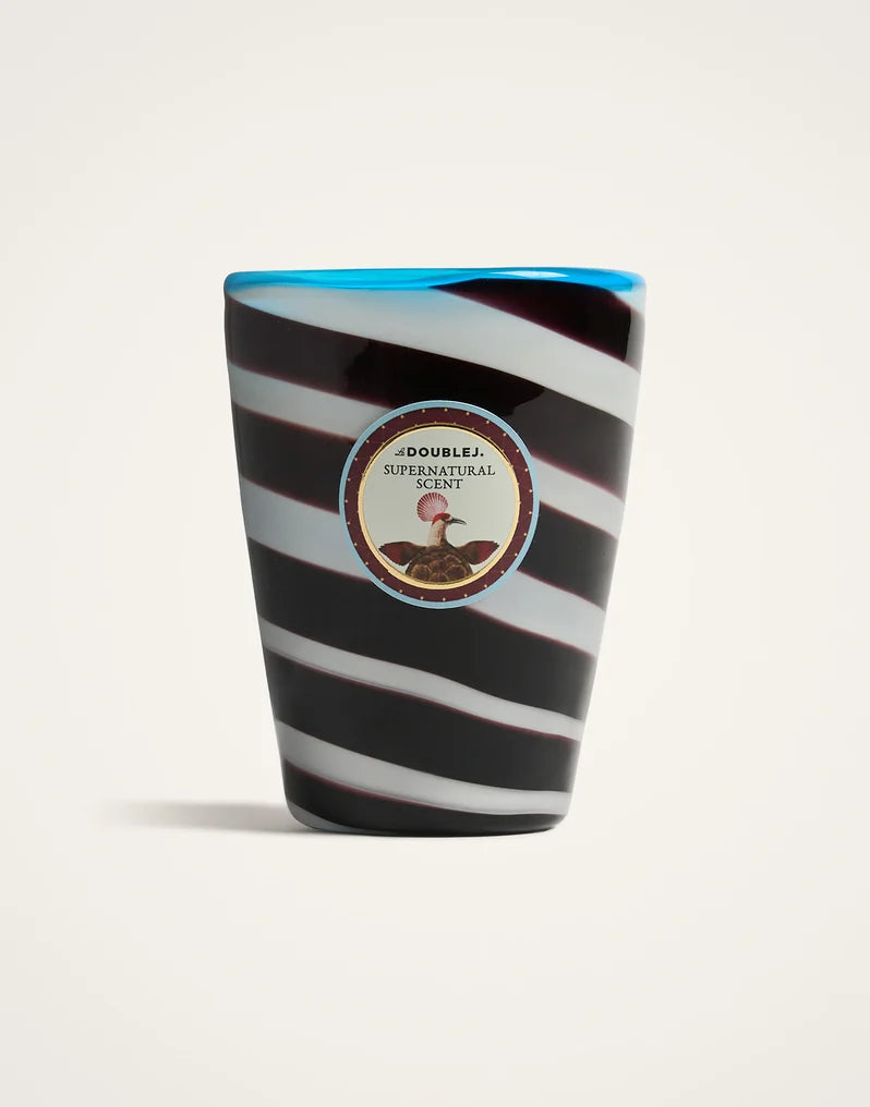 Handmade Glass Candle Fantastic Creatures Black in Glass