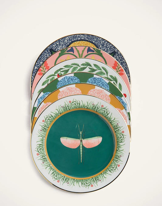 Various Prints Dessert Plate Set of 6