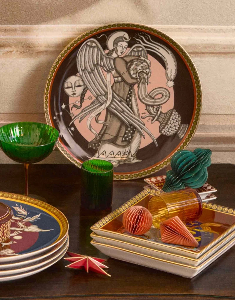 The Angel Brown in Porcelain - Decorative Plate