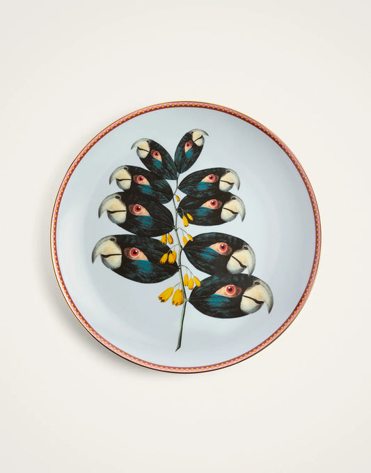 Parrotstem Light Blue in Porcelain Decorative Plate