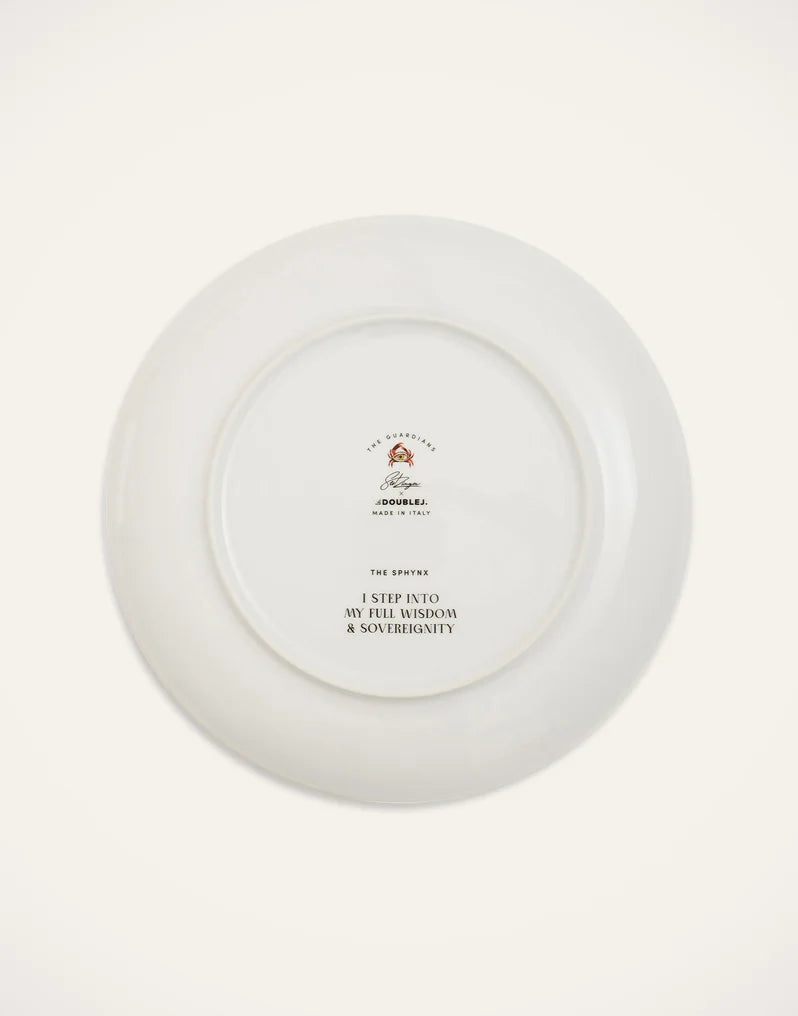 The Sphynx Saffron in Porcelain - Decorative Plate