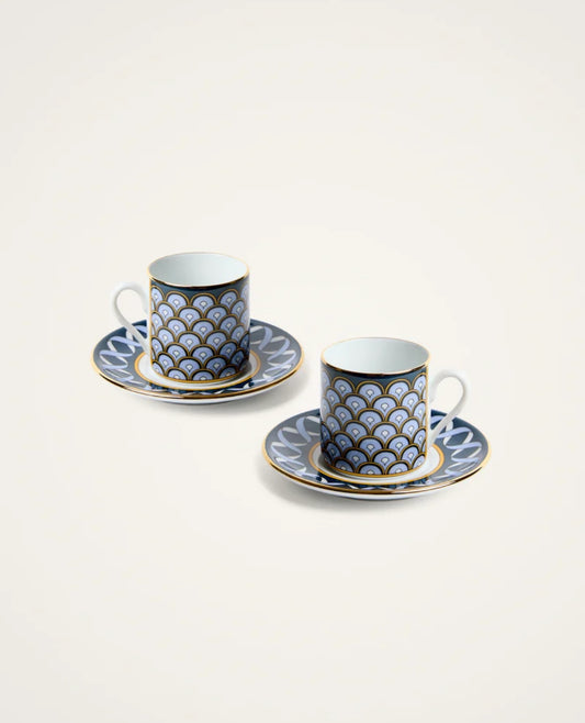 Impero Espresso Cup Set Of 2 
Odysseus Midnight Blue in Porcelain