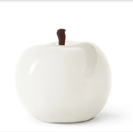 Apple sculpture white