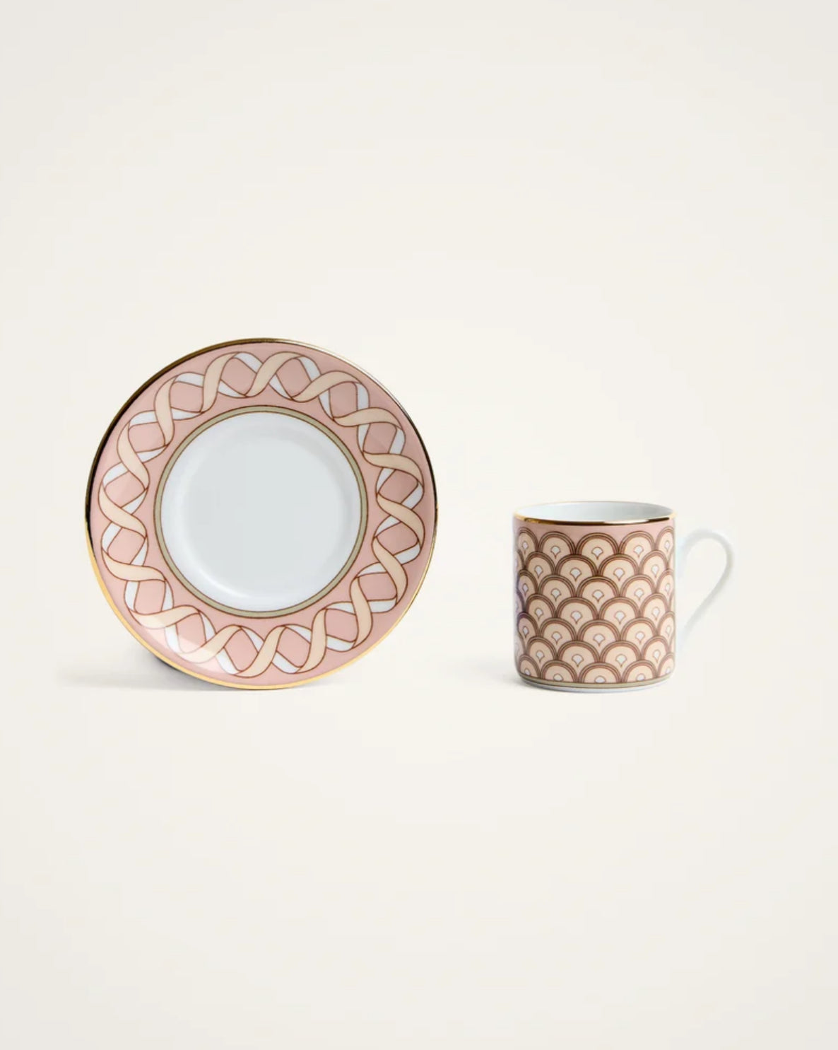 Impero Espresso Cup Set Of 2 Odysseus Dusty Pink in Porcelain