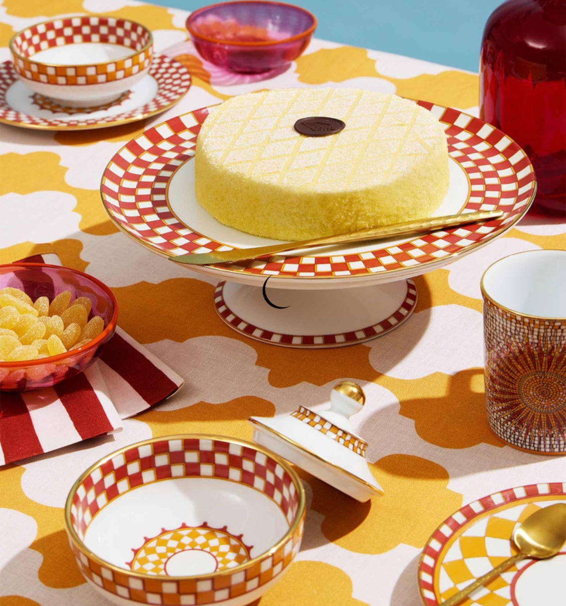 Snack Bowl Set Of 2. Apollo Brick in Porcelain