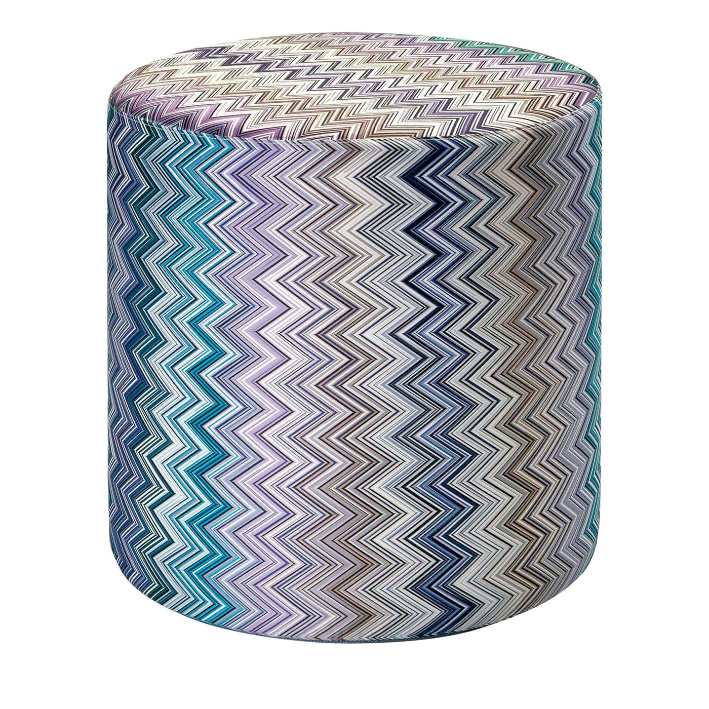 Jarris Cylinder Pouf 45X45 bule