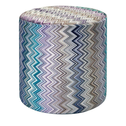Jarris Cylinder Pouf 45X45 bule