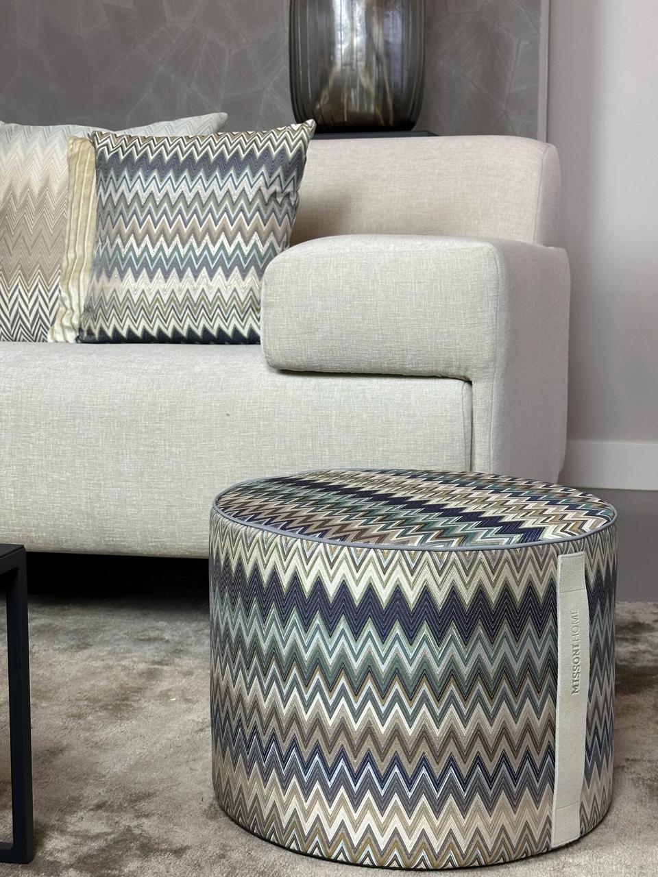 Masuleh Cylinder Pouf Rot.40X30