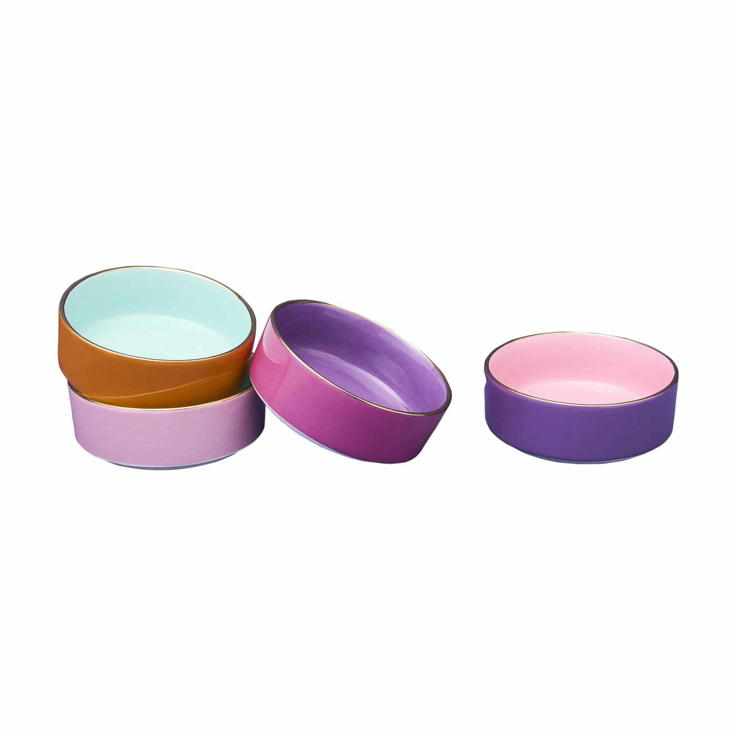 Set of 4 Fancy Colors bowls