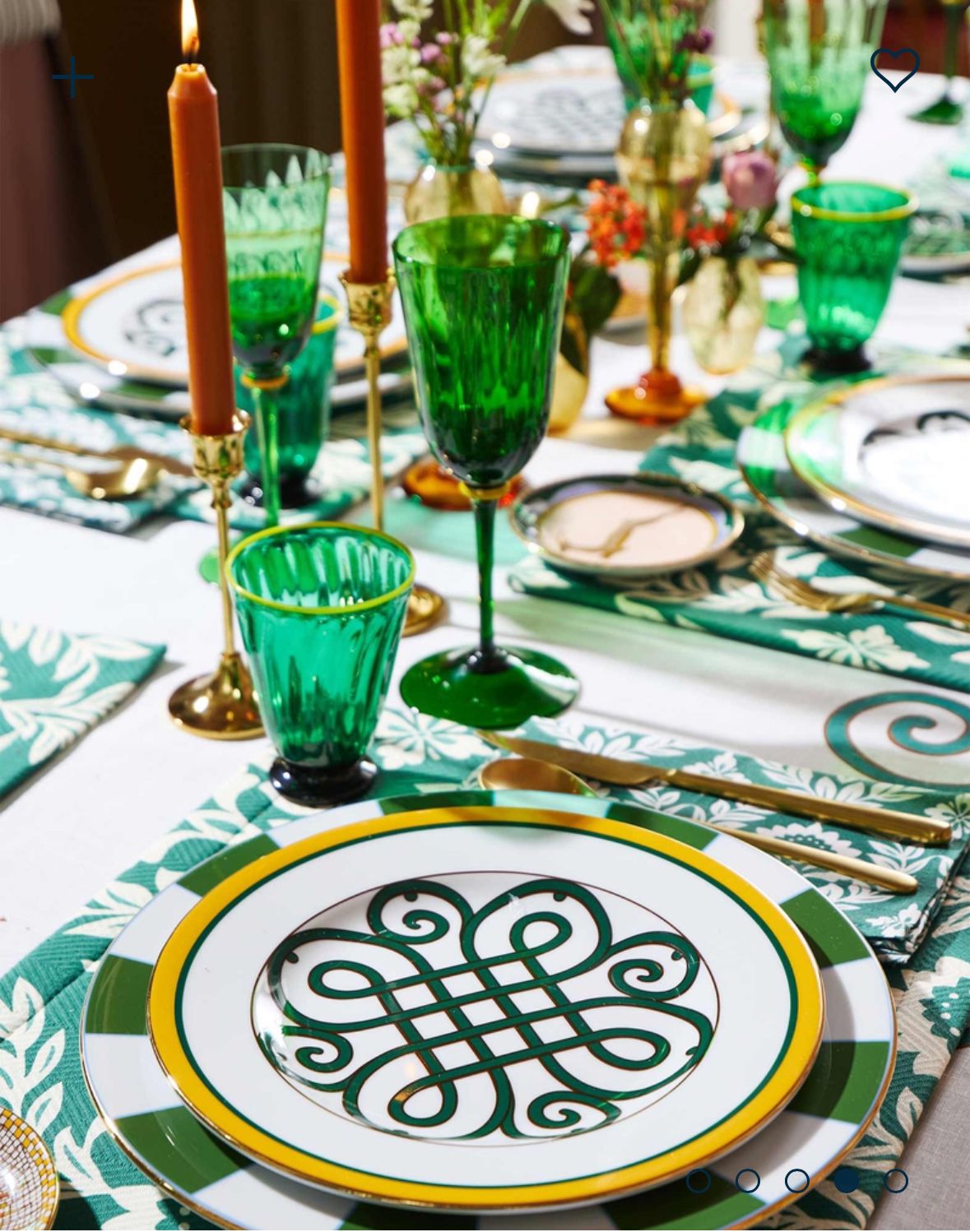 Cortile in Porcelain Dinner Plates Set Of 12
